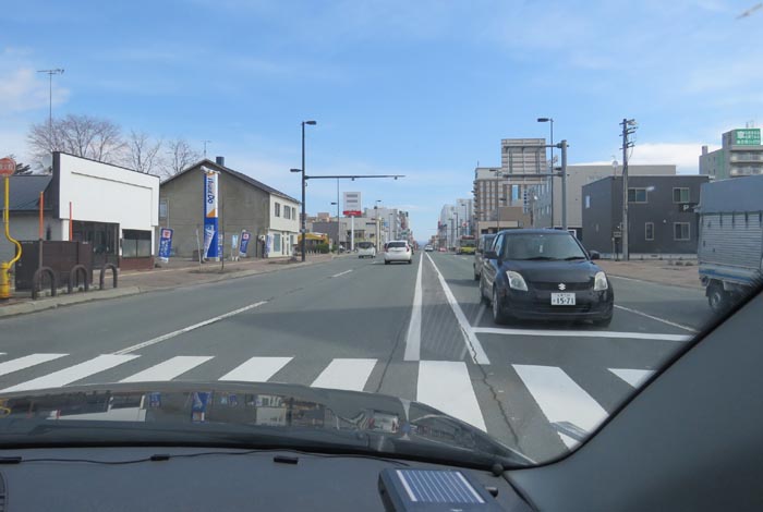 webnews今朝の北見/五差路から北見駅方向
