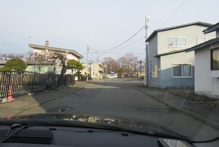 webnews今朝の北見／松浦水産駐車場裏の通り
