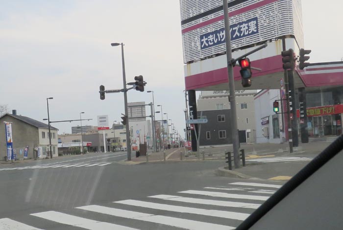 webnews今朝の北見／写真奥が北見駅方向