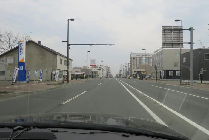 webnews今朝の北見/五差路から北見駅方向