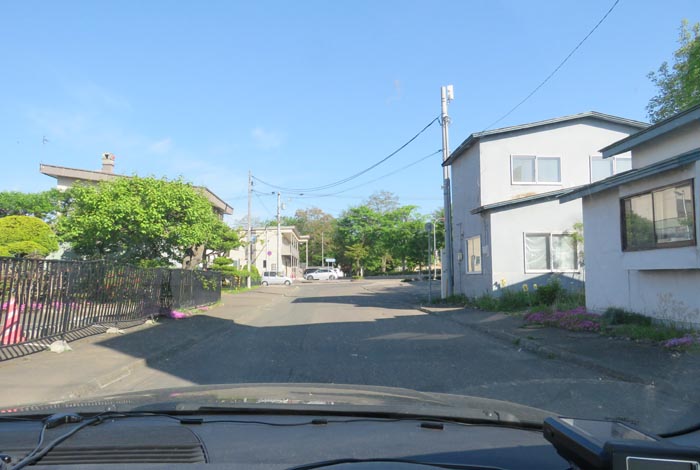webnews今朝の北見／松浦水産駐車場裏の通り