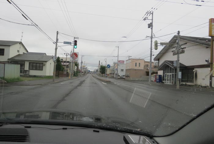 webnews今朝の北見／とん田通り、南大通り交差点から国道39号方向