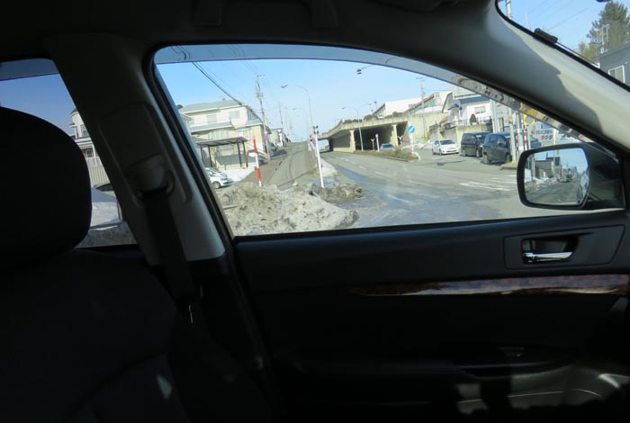 webnews今朝の北見/東9丁目歩道橋の交差点から左