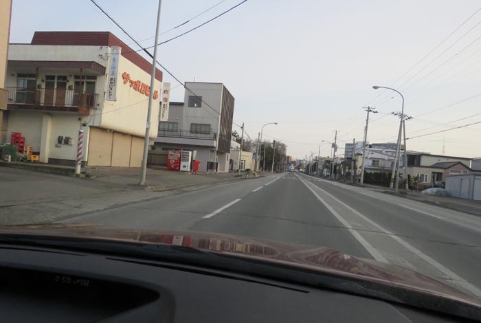 webnews今朝の北見／常盤通り、さかい商店前から北見市民会館方向