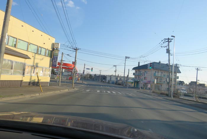 webnews今朝の北見／無加川橋を渡り南大通り交差点方向