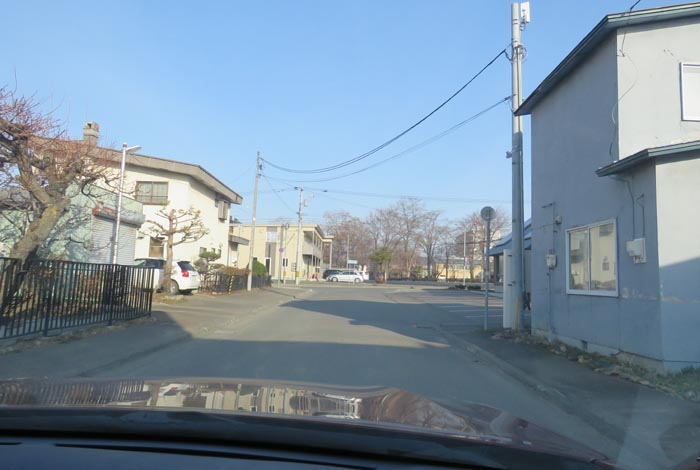 webnews今朝の北見／松浦水産駐車場裏の通り