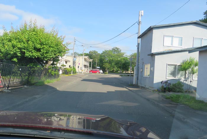 webnews今朝の北見／松浦水産駐車場裏の通り