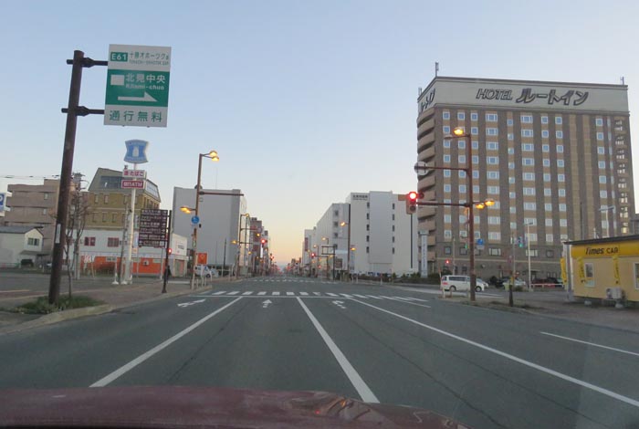 webnews今朝の北見/国道39号、大通りの西4丁目通り交差点