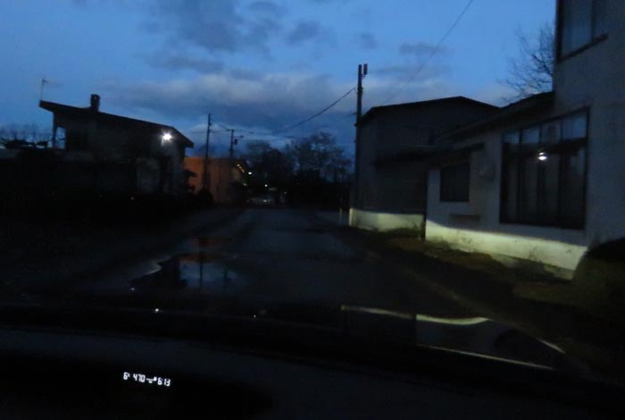 webnews今朝の北見／松浦水産駐車場裏の通り