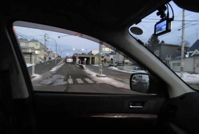webnews今朝の北見/東9丁目歩道橋の交差点から左