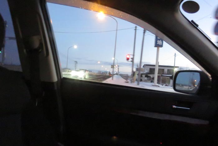 webnews今朝の北見／写真奥が国道39号方向