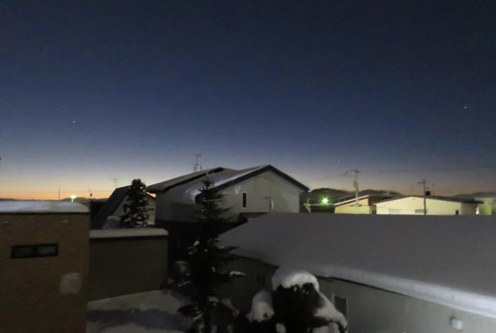 webnews今朝の北見／東の空