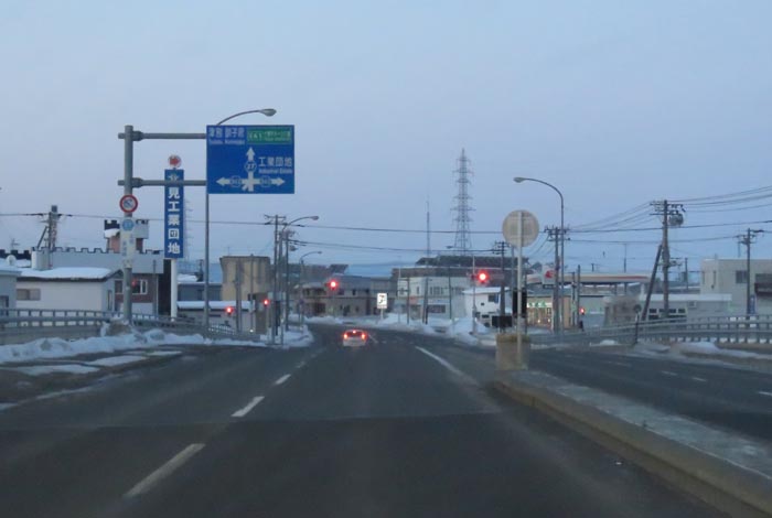 webnews今朝の北見／錦町の南岸通り交差点交差点