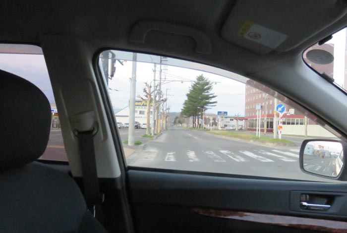 webnews今朝の北見／緑園通り交差点から常磐公園方向