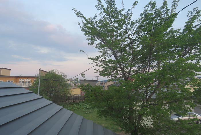 webnews今朝の北見／西の空