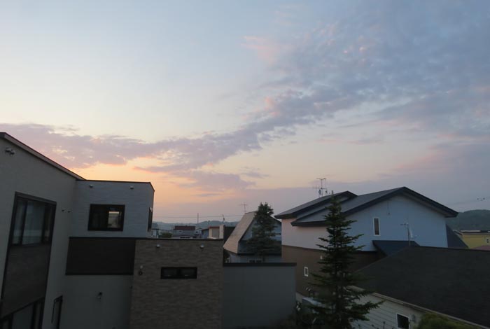 webnews今朝の北見／東の空