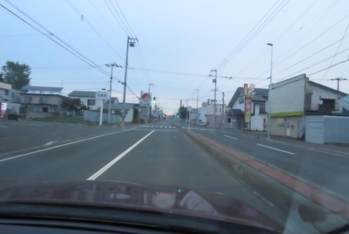 webnews今朝の北見/とん田通り、南大通り交差点から国道39号方向