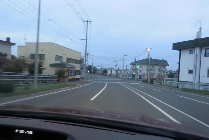 webnews今朝の北見/無加川橋を渡り南大通り交差点方向