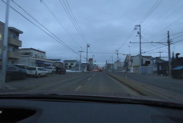 webnews今朝の北見/とん田通り、南大通り交差点から国道39号方向