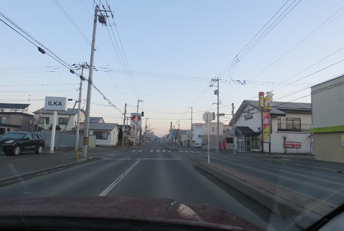 webnews今朝の北見/とん田通り、南大通り交差点から国道39号方向