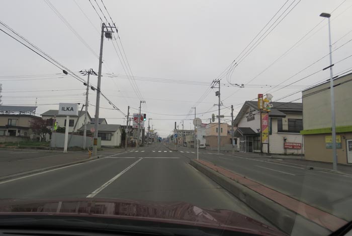 webnews今朝の北見/とん田通り、南大通り交差点から国道39号方向