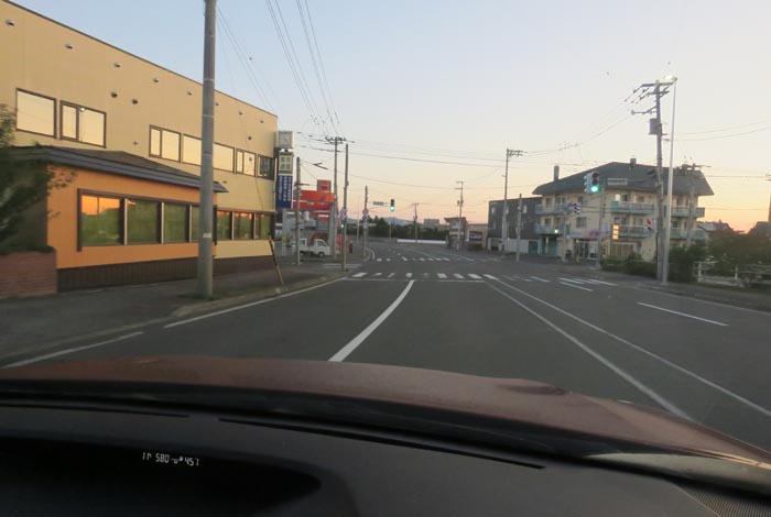 webnews今朝の北見/無加川橋を渡り南大通り交差点方向