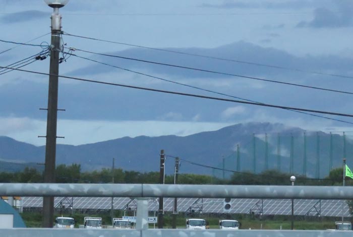webnews今朝の北見／仁頃山頂上には開発局の無線中継施設がある
