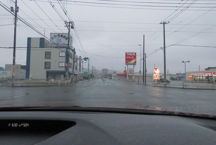 webnews今朝の北見／南大通り交差点から無加川橋方向