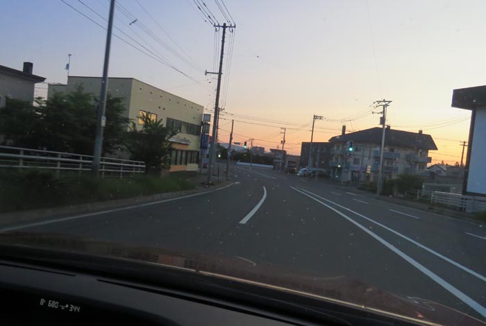 webnews今朝の北見/無加川橋を渡り南大通り交差点方向