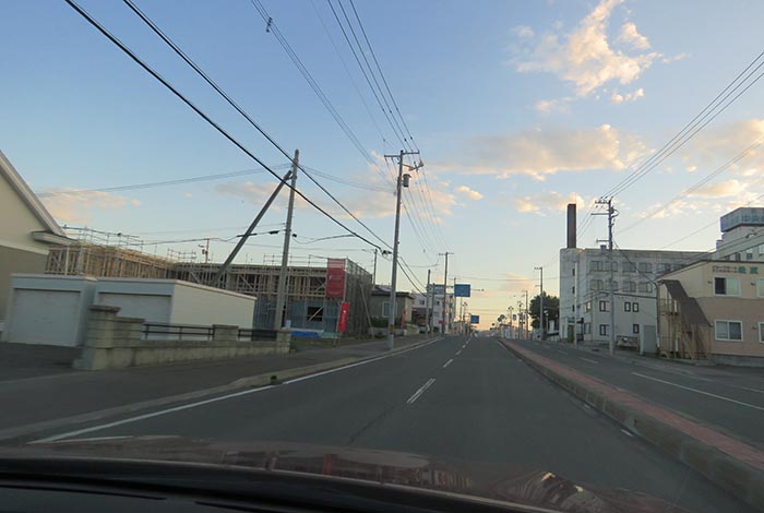 webnews今朝の北見/とん田通り、南大通り交差点から国道39号方向