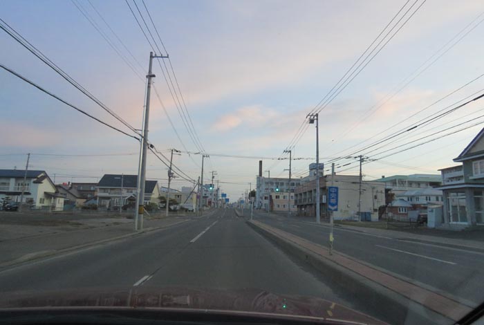 webnews今朝の北見/とん田通り、南大通り交差点から国道39号方向