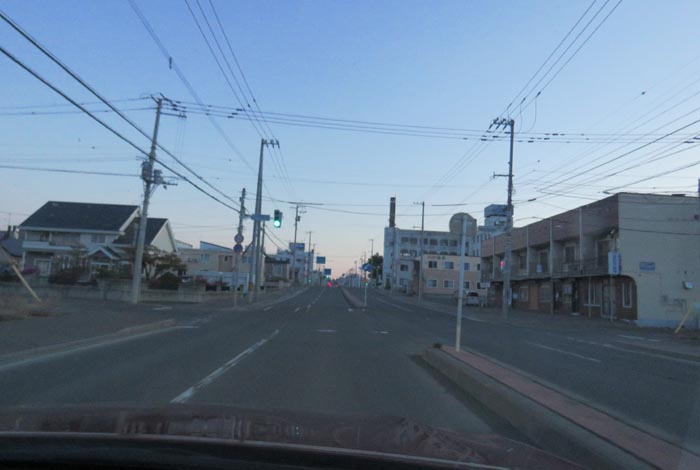 webnews今朝の北見/とん田通り、南大通り交差点から国道39号方向