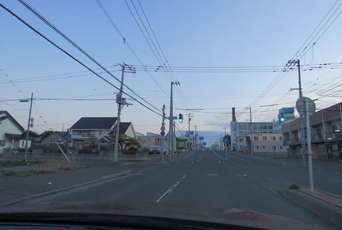 webnews今朝の北見/とん田通り、南大通り交差点から国道39号方向